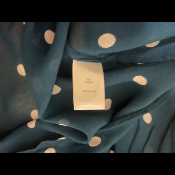 Witchery Chiffon Polka Dot Shirt Size 12 As New - Picture 2 of 2